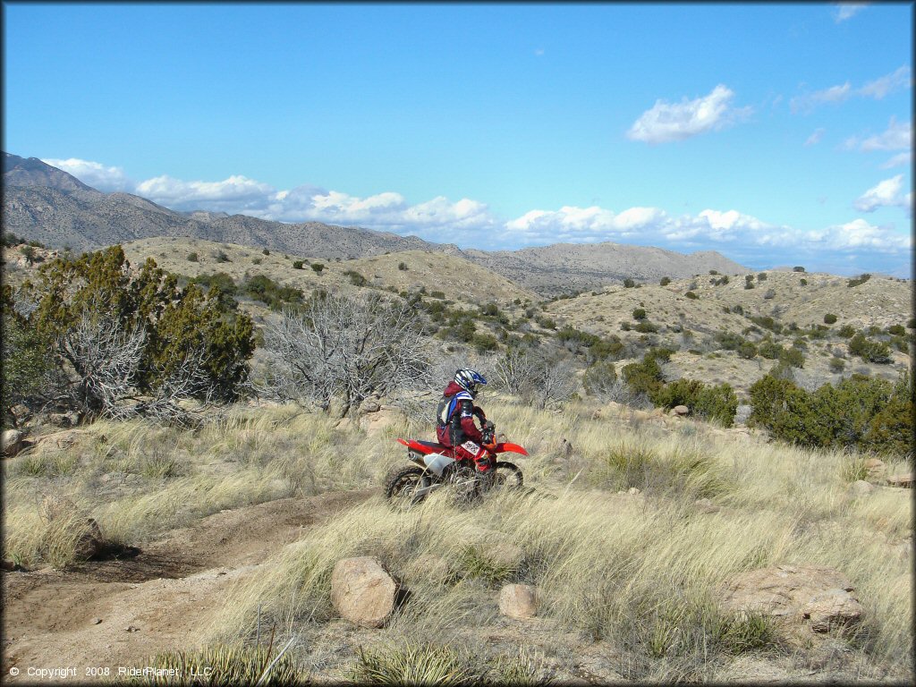 Honda CRF Dirtbike at Redington Pass Trail