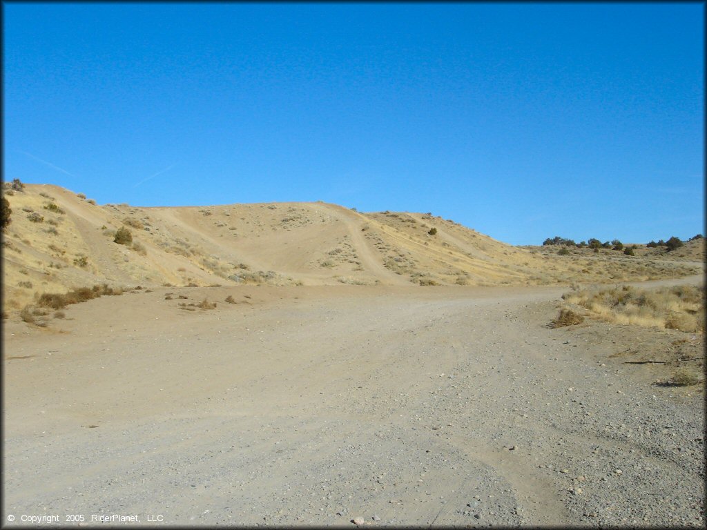 Example of terrain at Johnson Lane Area Trail