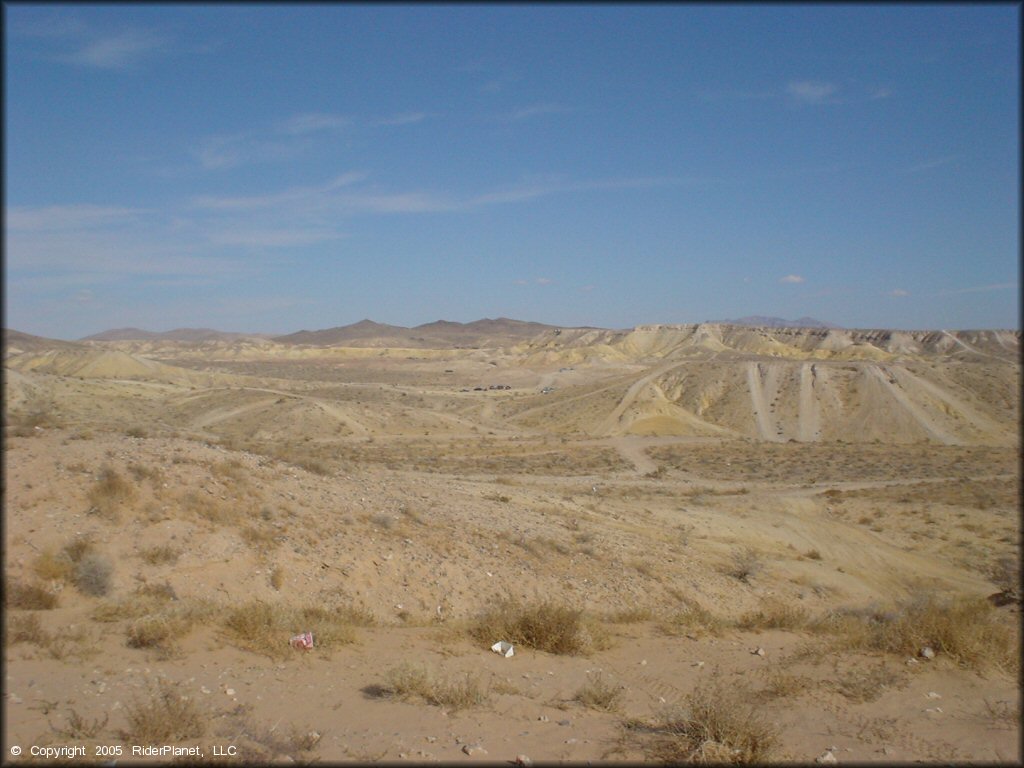 Scenic view of Nellis Dunes OHV Area