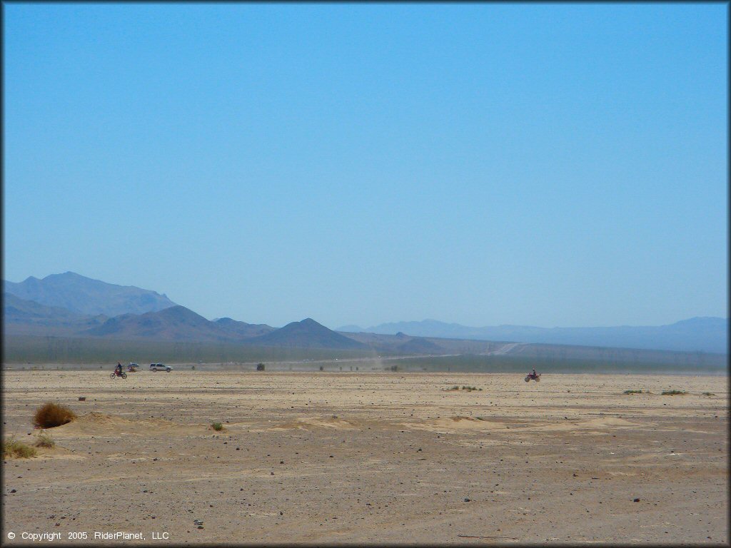 Honda CRF Dirt Bike at Eldorado Dry Lake Bed Riding Area