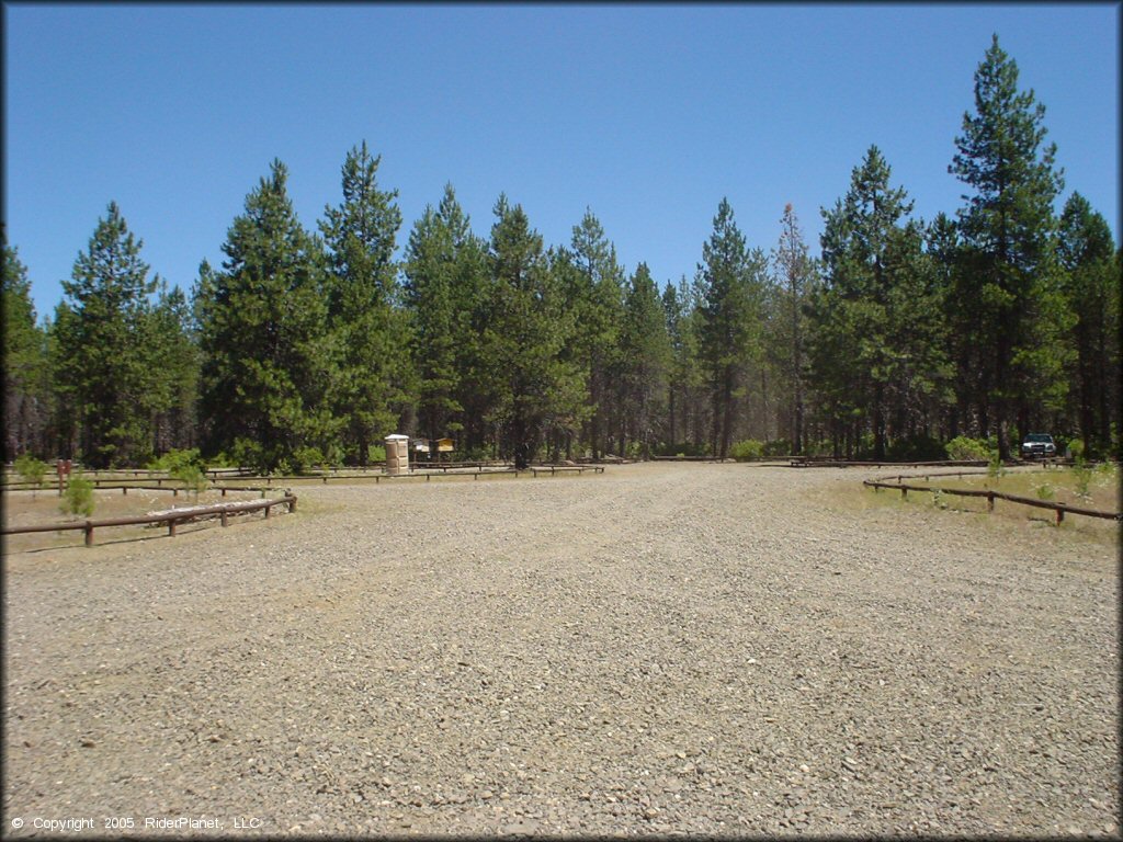 RV Trailer Staging Area and Camping at Prospect OHV Trail System