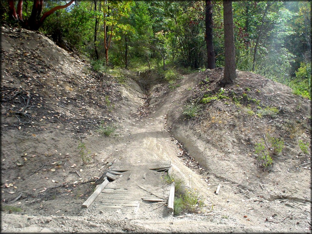 Example of terrain at John's Peak OHV Area Trail