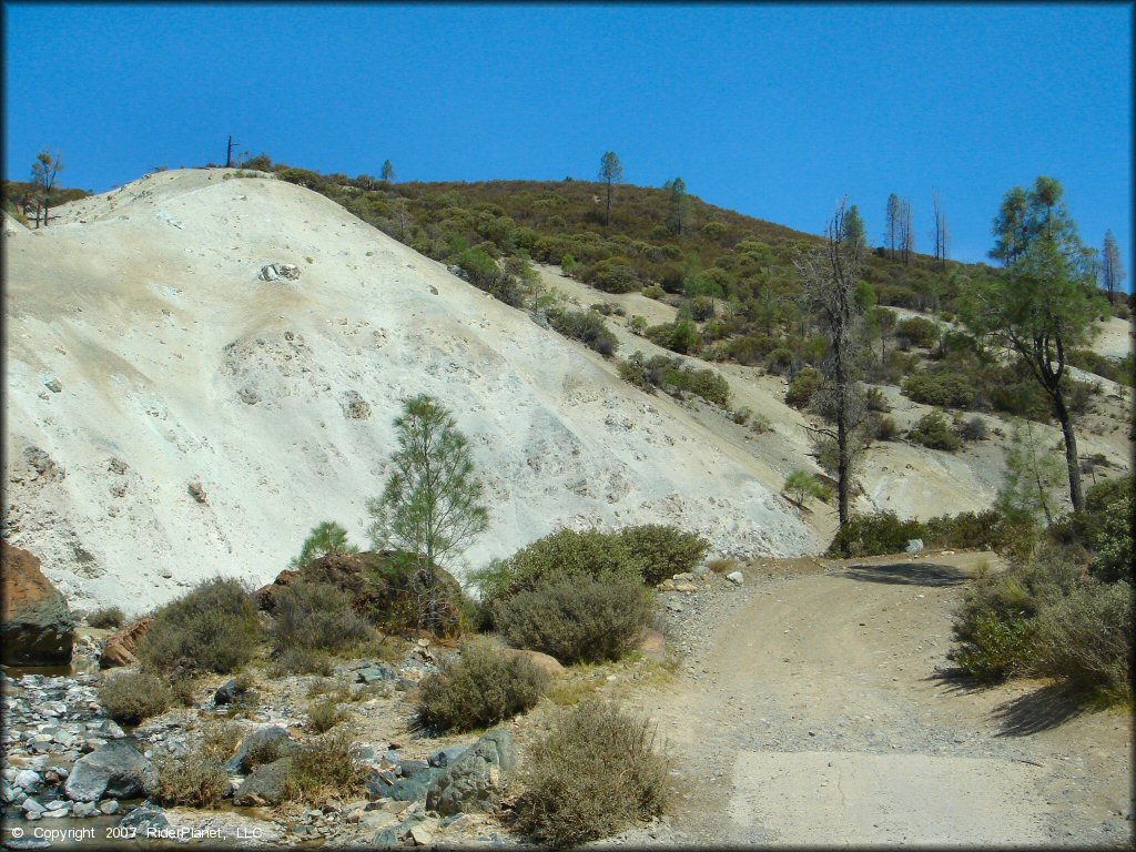 Terrain example at Clear Creek Management Area Trail