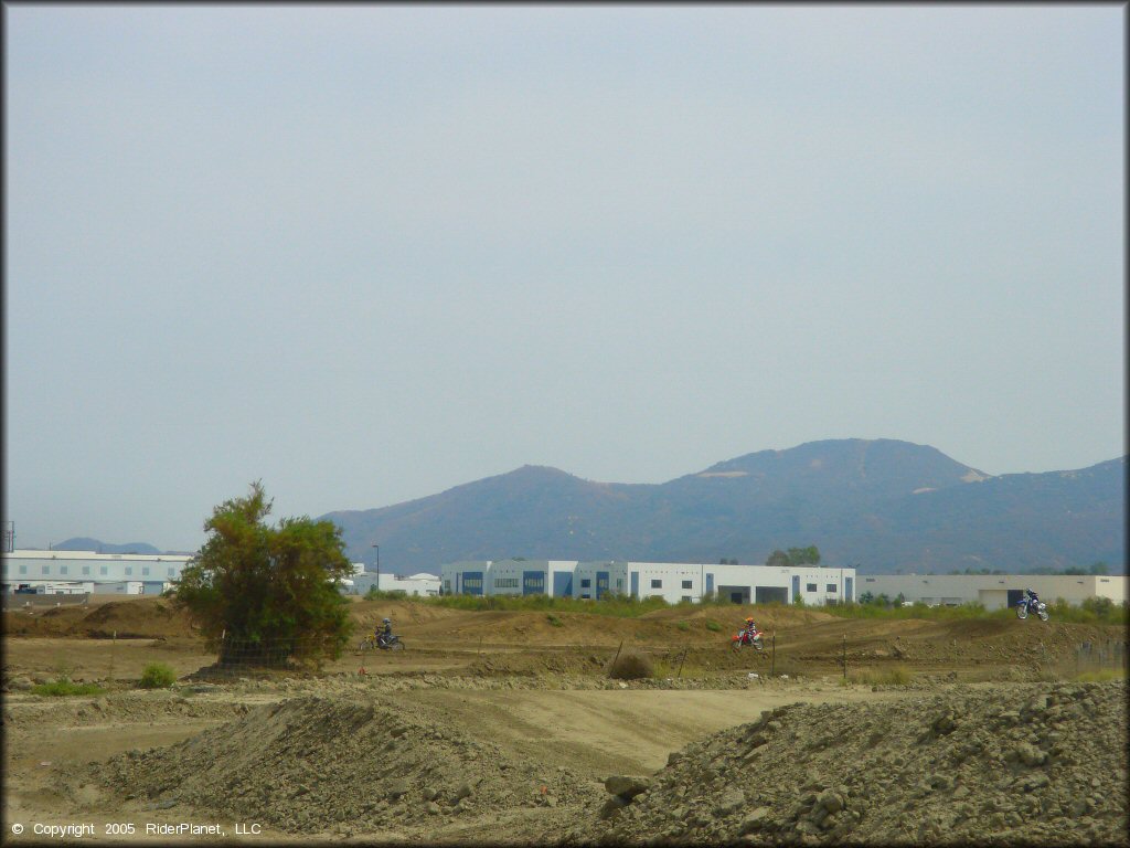 Honda CRF Motorcycle at Lake Elsinore Motocross Park Track