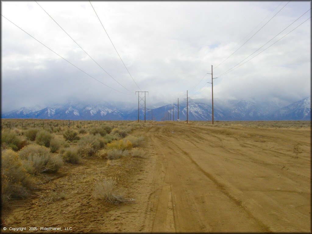 RV Trailer Staging Area and Camping at Old Sheep Ranch Trail