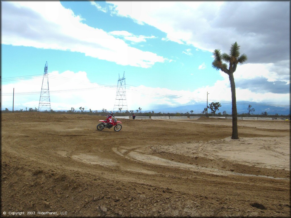 Honda CRF Motorcycle at Adelanto Motorplex Track