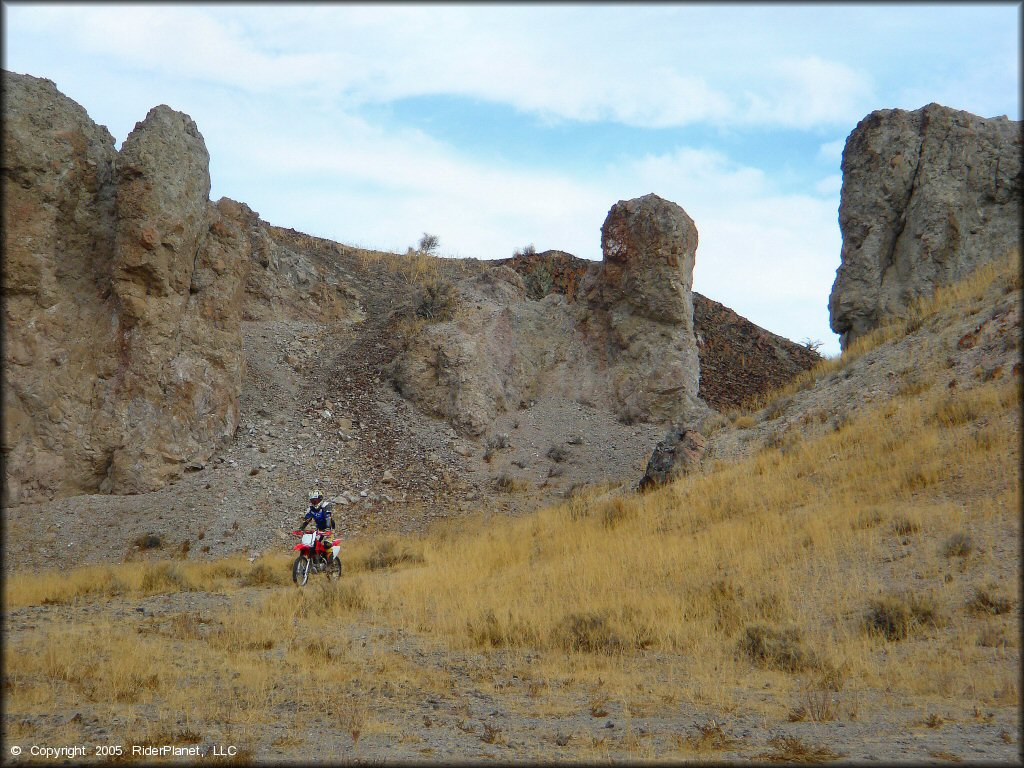 Honda CRF Motorbike at Wilson Canyon Trail