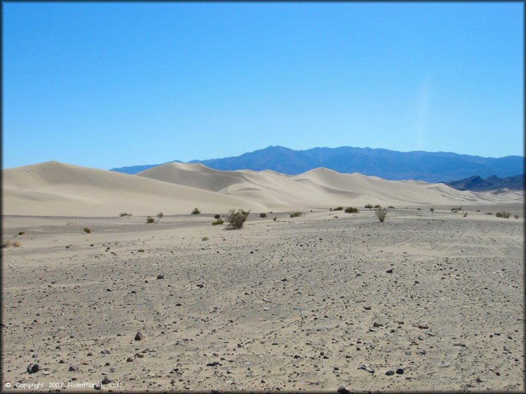 Scenic view of Dumont Dunes OHV Area