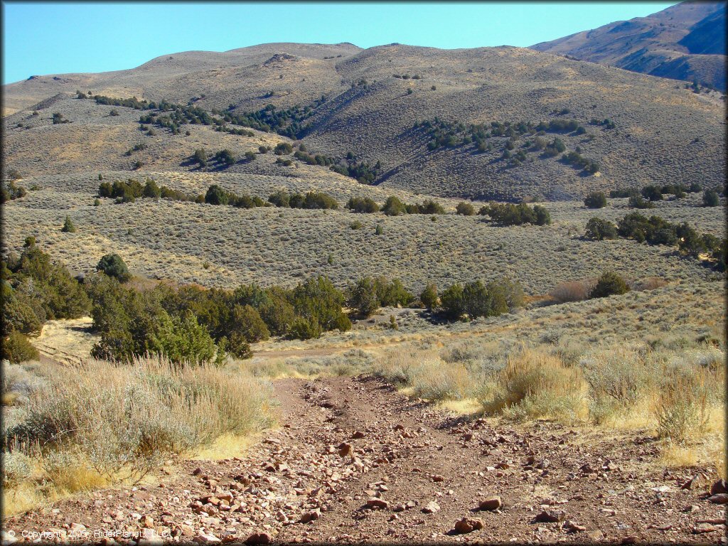 Example of terrain at Washoe Valley Jumbo Grade OHV Area