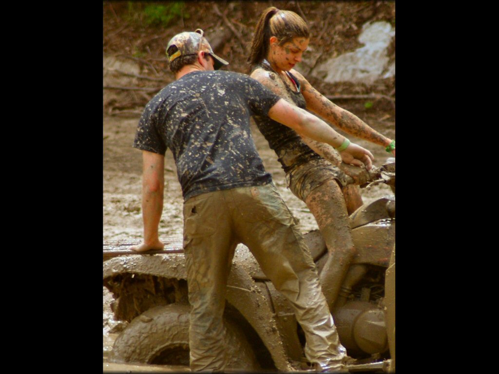 OHV in the water at Mettowee Off Road Extreme Park Trail