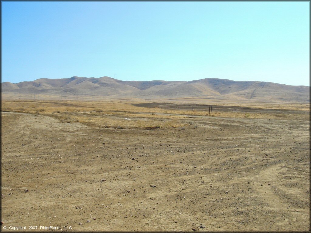 Terrain example at San Luis Reservoir State Recreation Area Trail