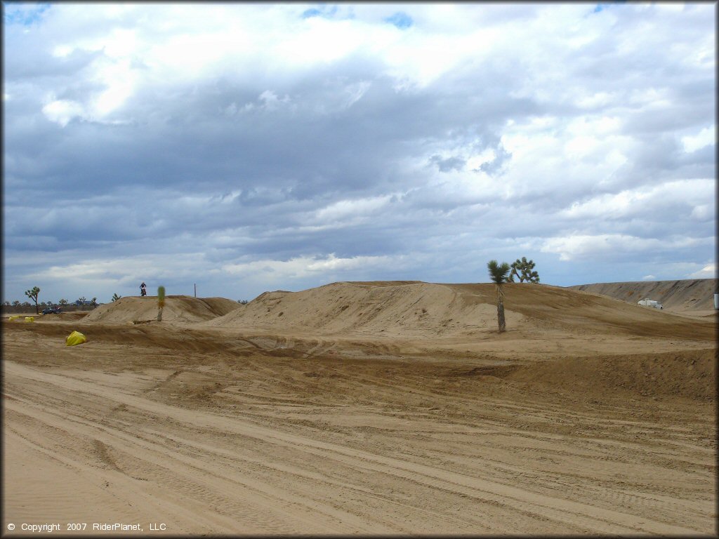 Terrain example at Adelanto Motorplex Track