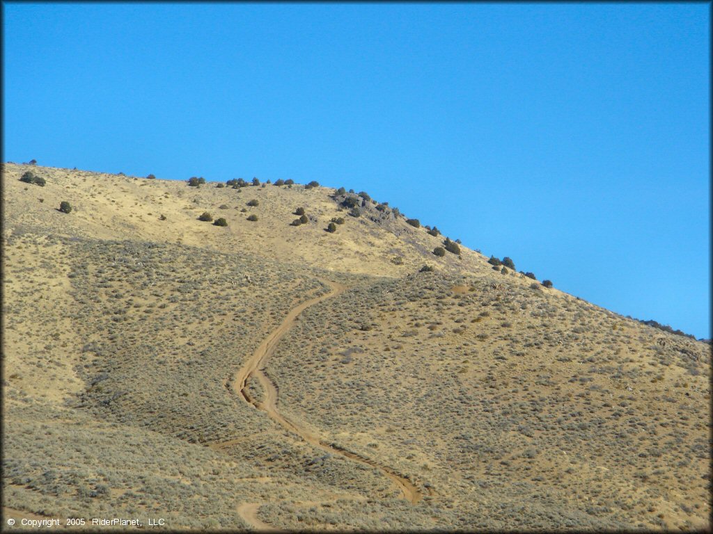 Example of terrain at Washoe Valley Jumbo Grade OHV Area