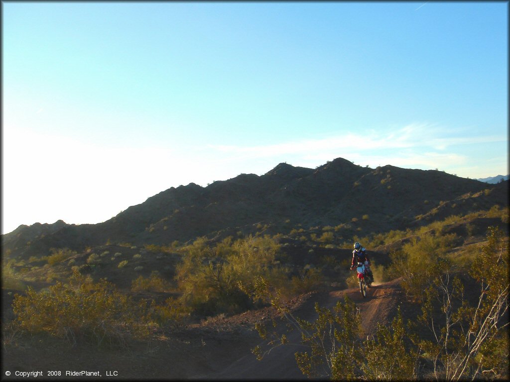 Honda CRF Motorcycle at Shea Pit and Osborne Wash Area Trail