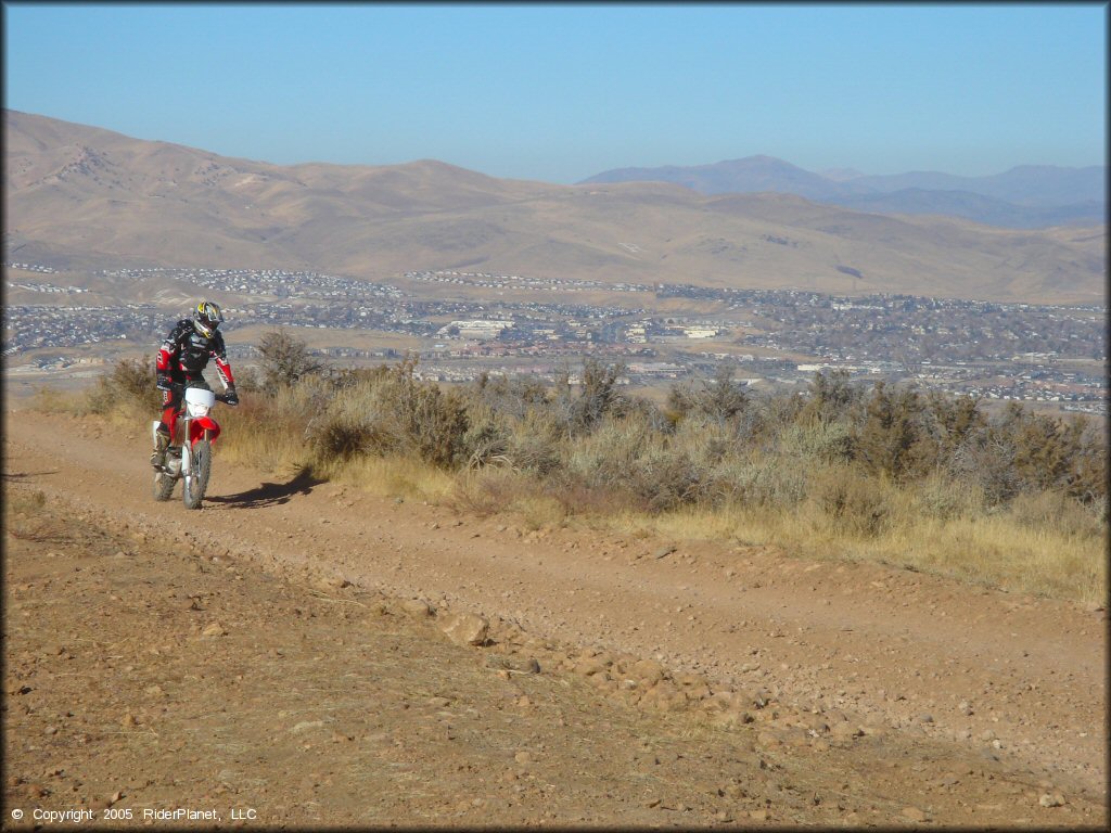 Honda CRF Motorcycle at Hunter Lake Trail