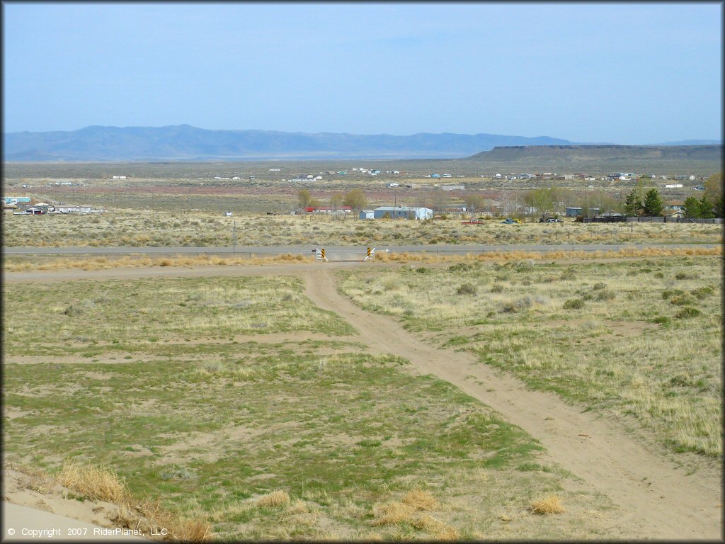 RV Trailer Staging Area and Camping at Winnemucca Sand Dunes OHV Area