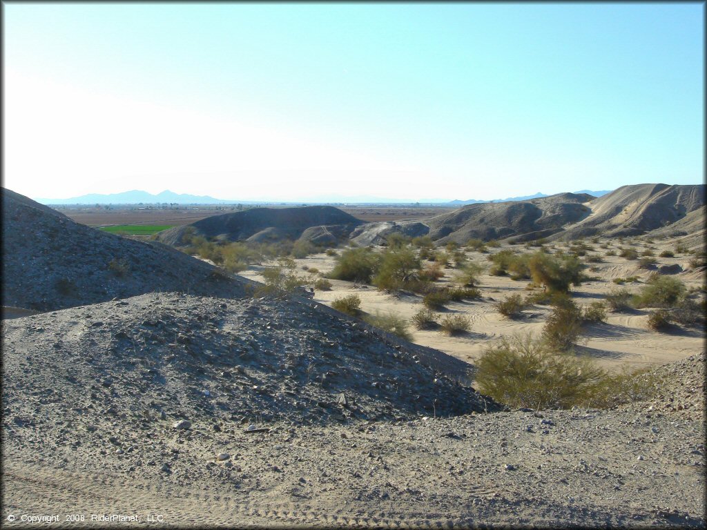 Scenic view at Ehrenberg Sandbowl OHV Area