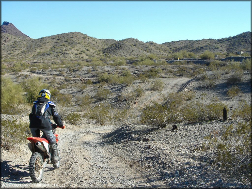 Honda CRF Motorcycle at Swansea Townsite Trail