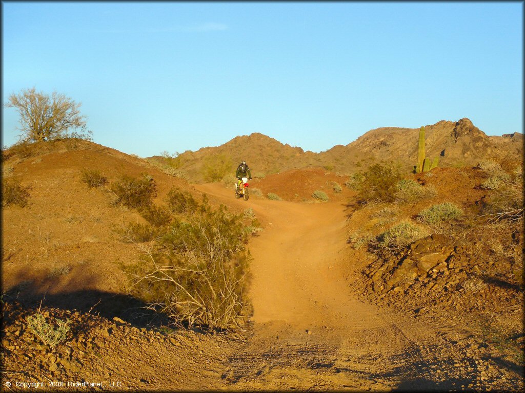 Honda CRF Motorcycle at Shea Pit and Osborne Wash Area Trail