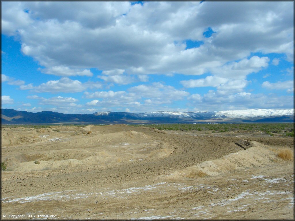 Scenic view of Battle Mountain MX Track