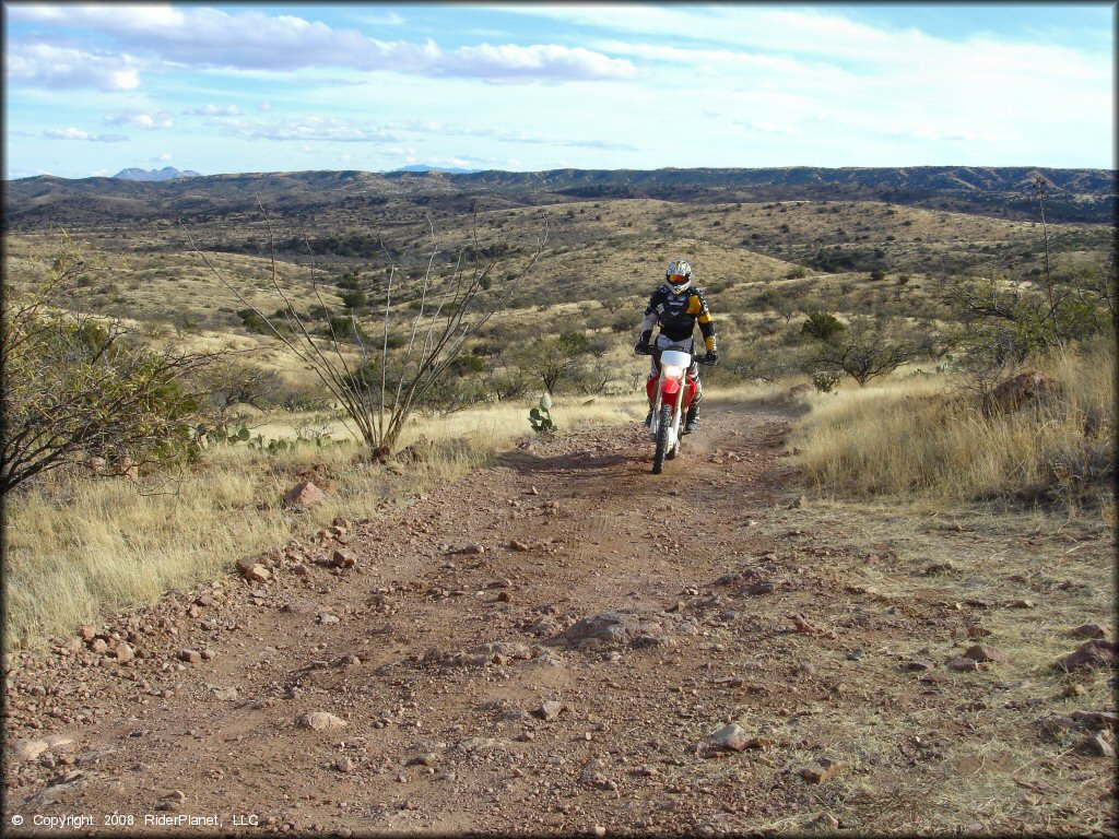 Honda CRF Dirt Bike at Santa Rita OHV Routes Trail