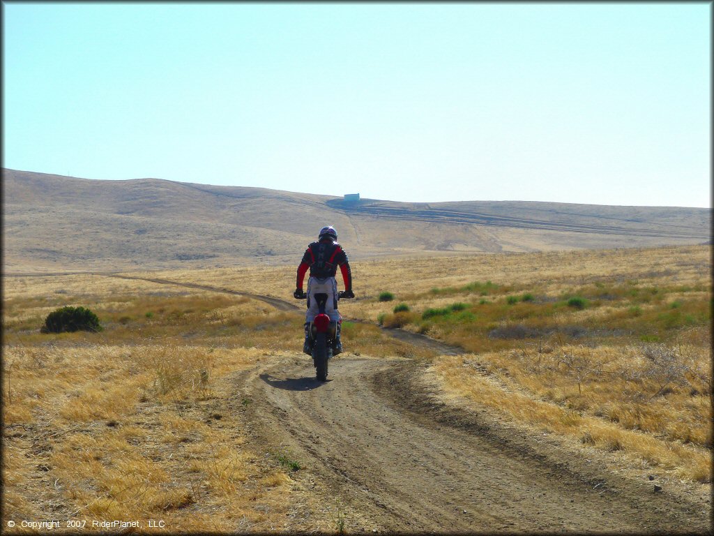 Honda CRF Dirtbike at San Luis Reservoir State Recreation Area Trail