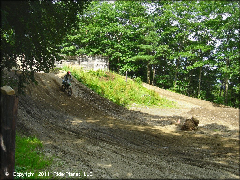 Kawasaki KX Dirt Bike at Central Cycle Club Inc Track