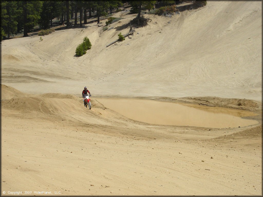 Honda CRF Dirt Bike at Twin Peaks And Sand Pit Trail