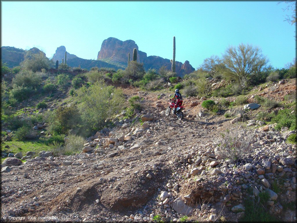 Honda CRF Motorcycle at Bulldog Canyon OHV Area Trail