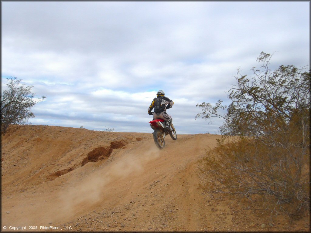 Honda CRF Motorcycle at Pinal Airpark Trail