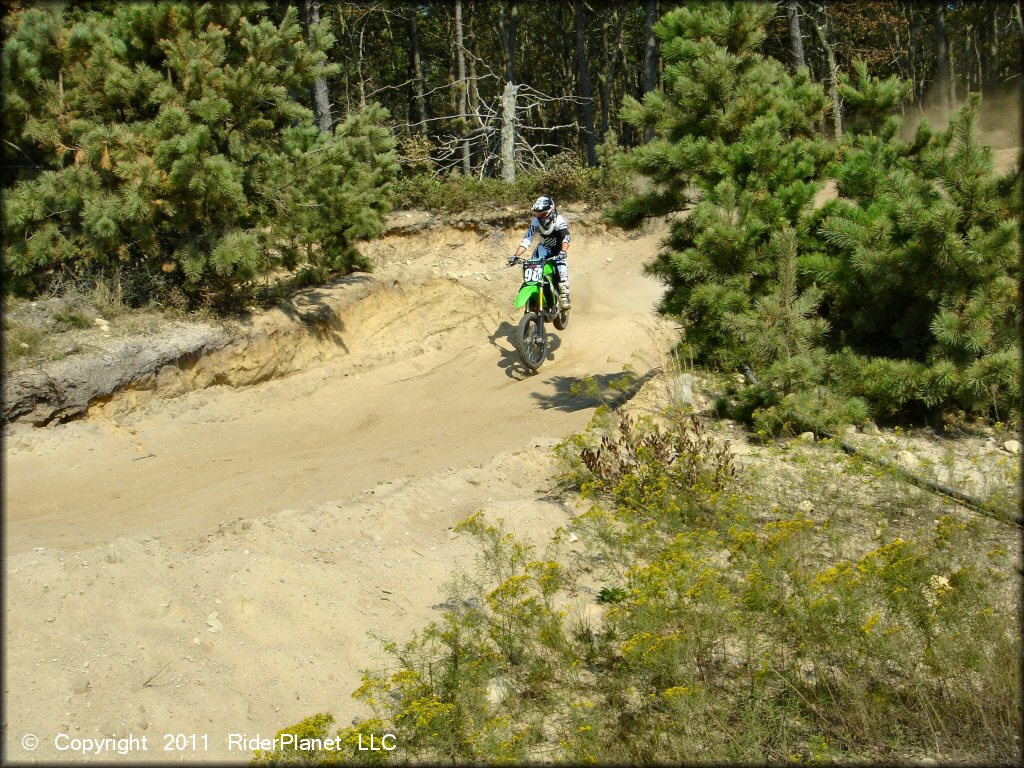 Kawasaki KX Trail Bike at Diamond MX Track