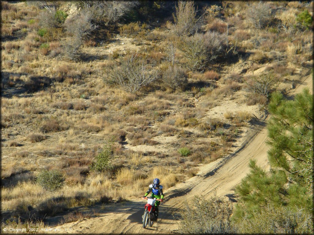 Honda CRF Motorbike at Lake Arrowhead Trail