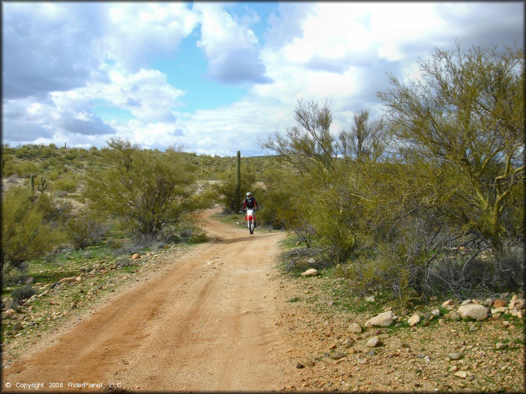 Honda CRF Motorcycle at Black Hills Box Canyon Trail