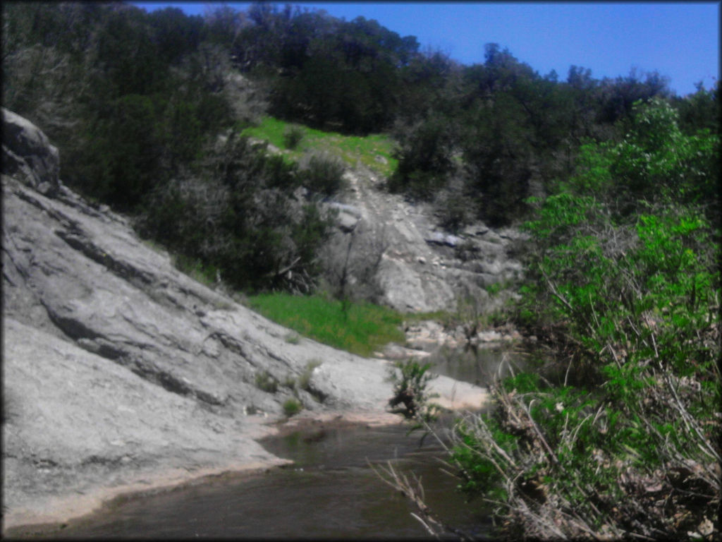 Closer view of shallow water crossing.