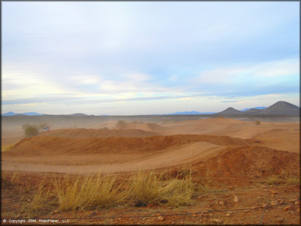 A trail at Nomads MX Track OHV Area