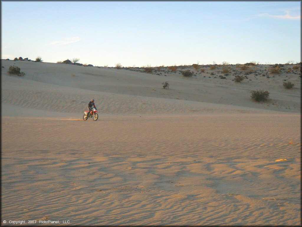 Honda CRF Motorbike at Rasor OHV Area