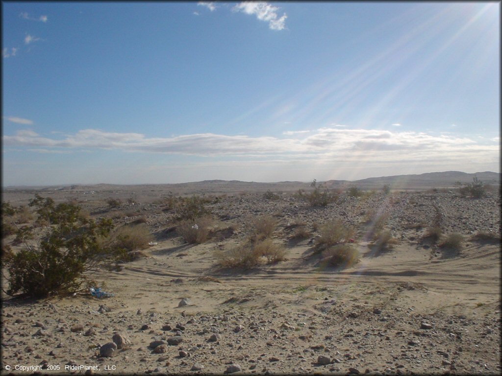 Example of terrain at Ocotillo Wells SVRA Trail