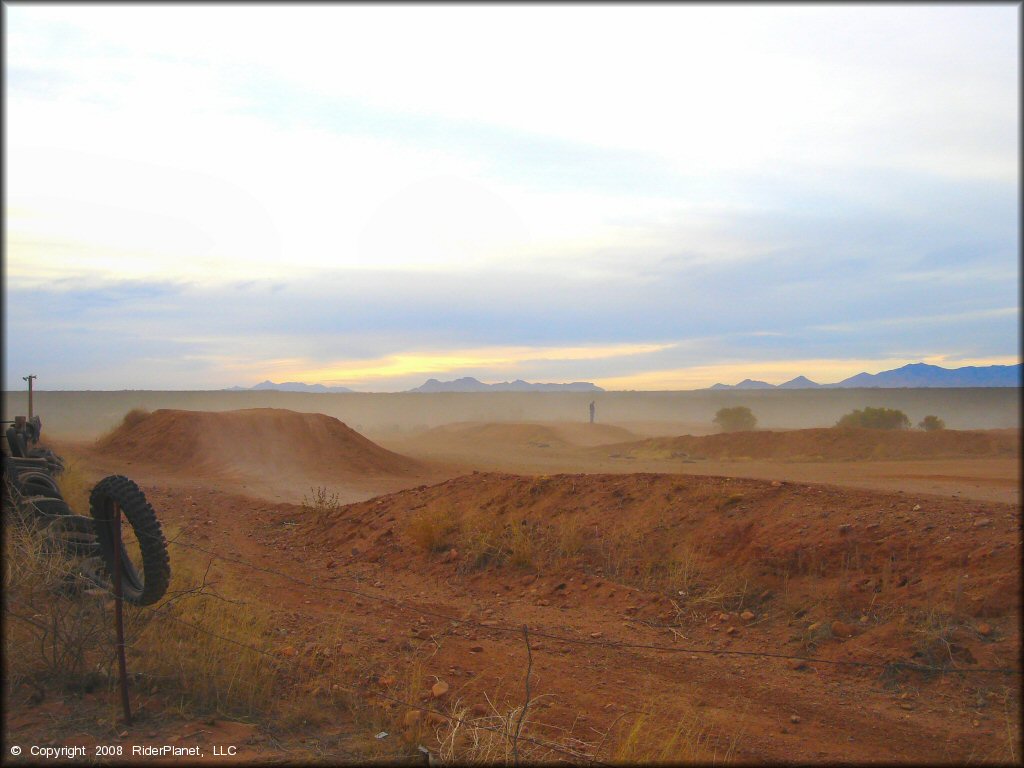A trail at Nomads MX Track OHV Area