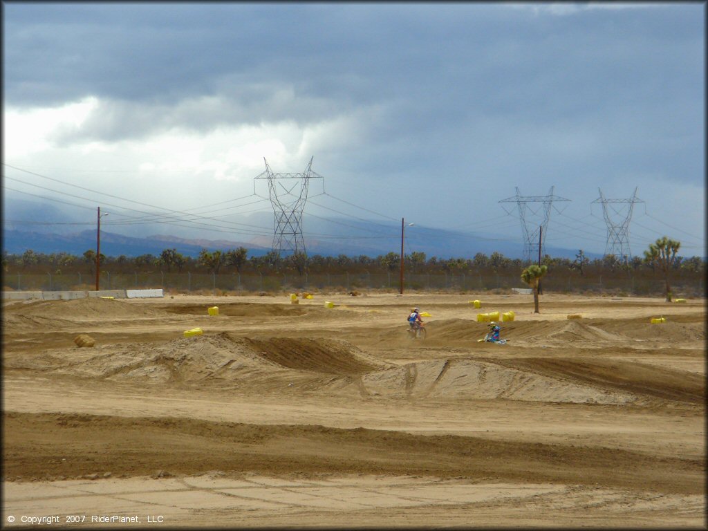 Honda CRF Dirt Bike at Adelanto Motorplex Track