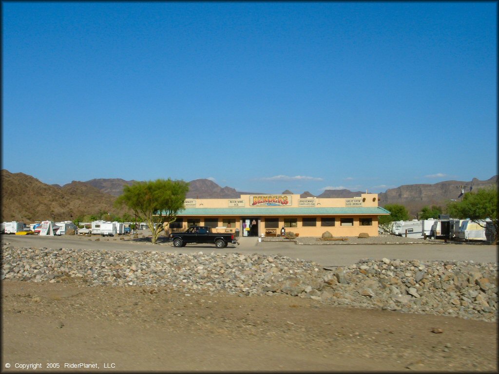 Some amenities at Copper Basin Dunes OHV Area