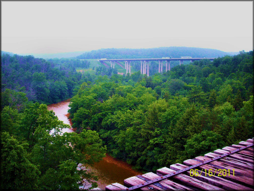 Scenic view at Snow Shoe Rails to Trails