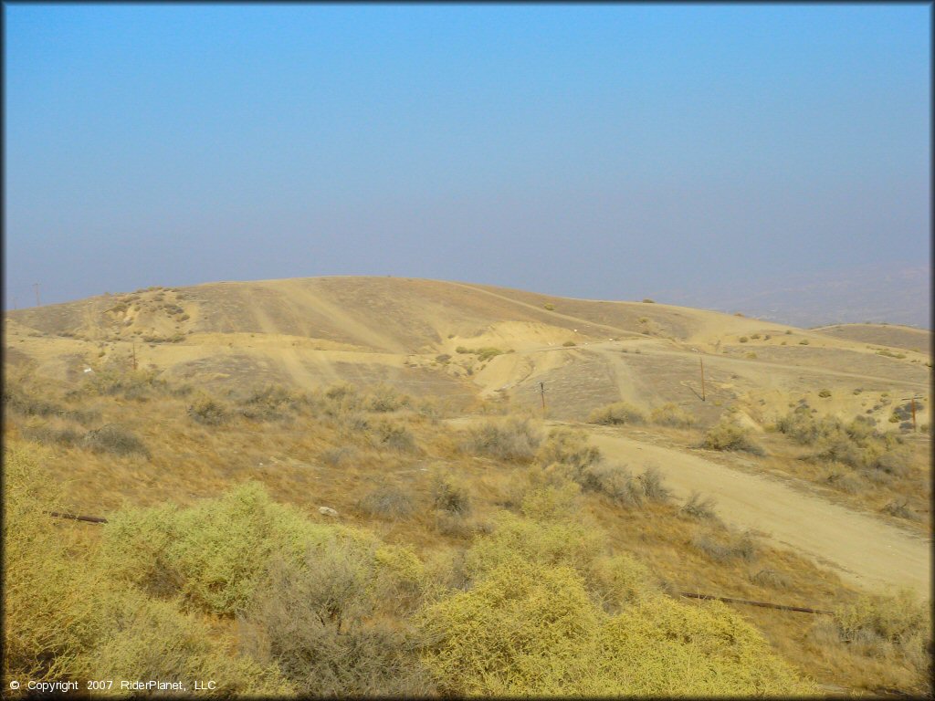 Example of terrain at Honolulu Hills Raceway OHV Area
