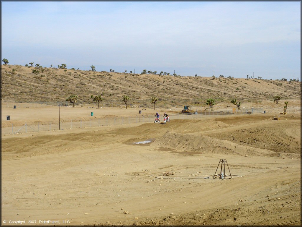 Honda CRF Motorcycle catching some air at Competitive Edge MX Park Track