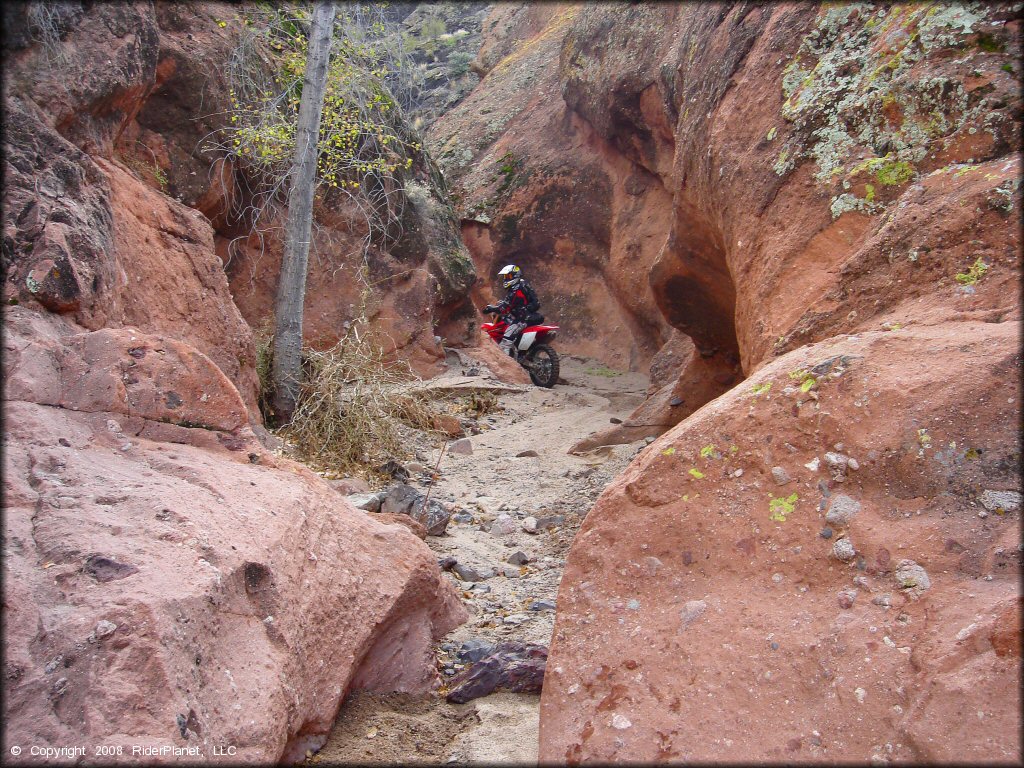 Honda CRF Dirt Bike at Black Hills Box Canyon Trail