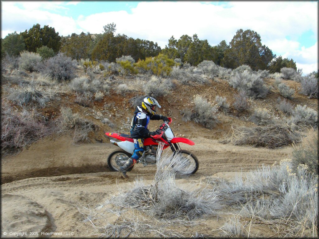 Honda CRF Dirt Bike at Old Sheep Ranch Trail