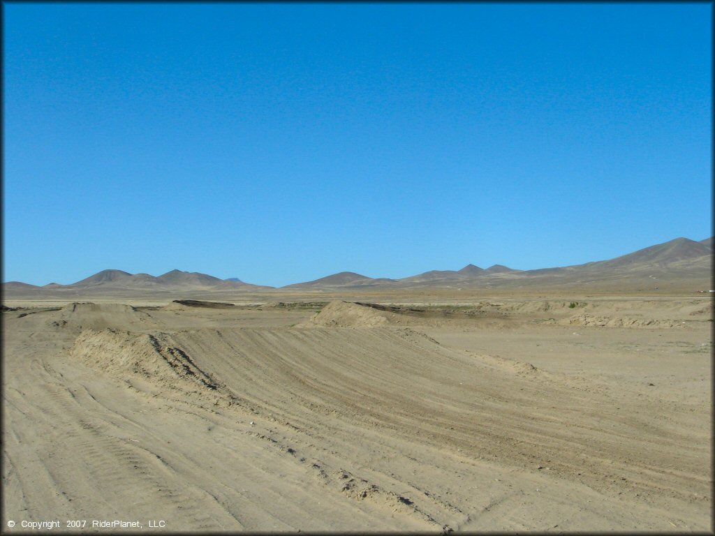 Example of terrain at Winnemucca Regional Raceway Track