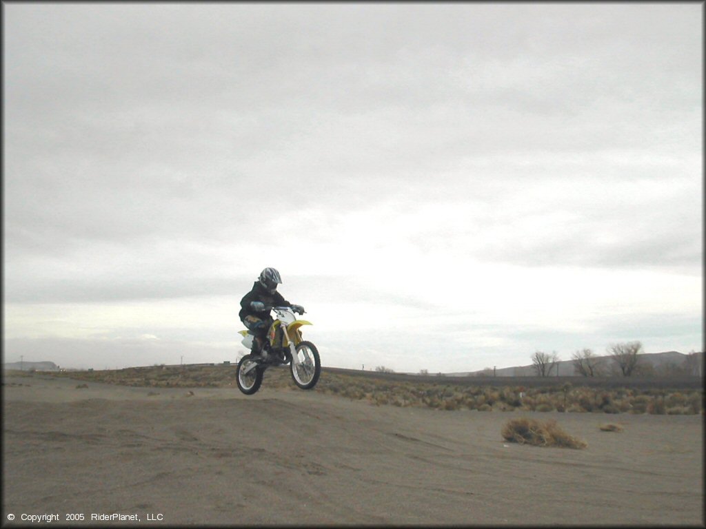 OHV getting air at Fernley MX OHV Area