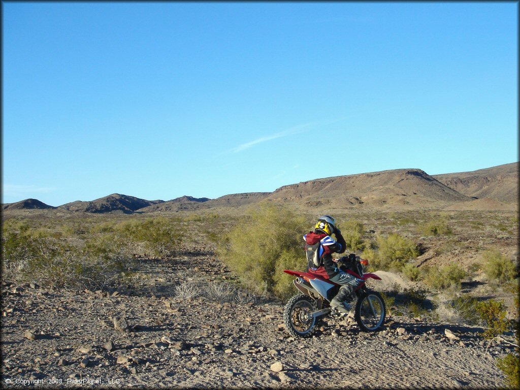Honda CRF Motorbike at Shea Pit and Osborne Wash Area Trail