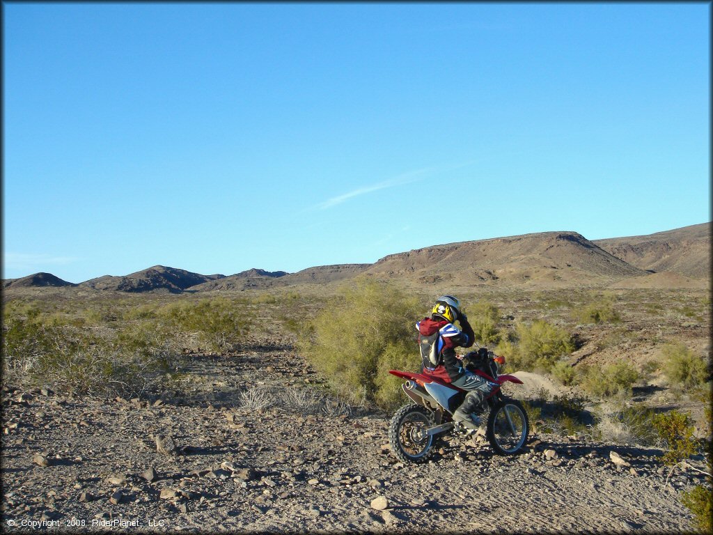 Honda CRF Off-Road Bike at Shea Pit and Osborne Wash Area Trail