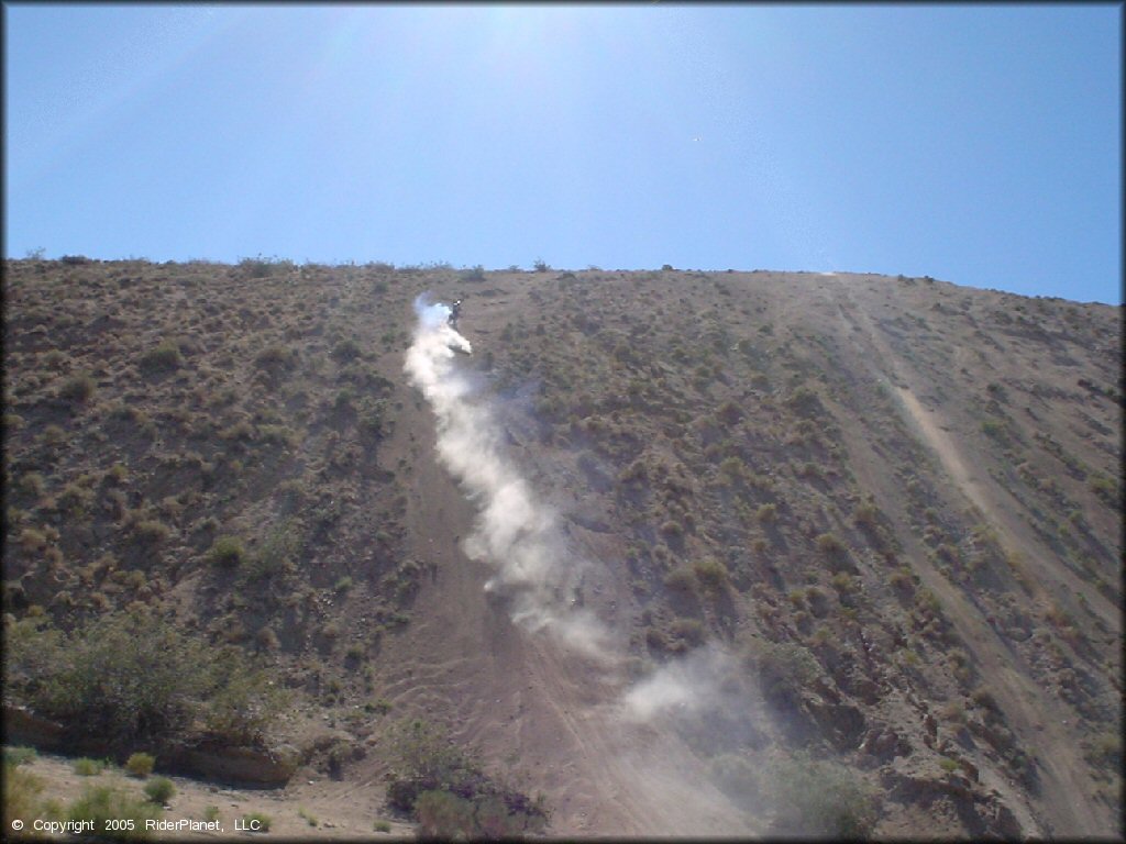 Dirtbike at Spangler Hills OHV Area Trail